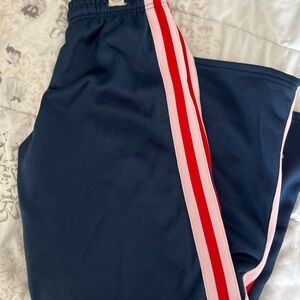 Hello Kitty Navy Joggers with Red and Pink Stripes